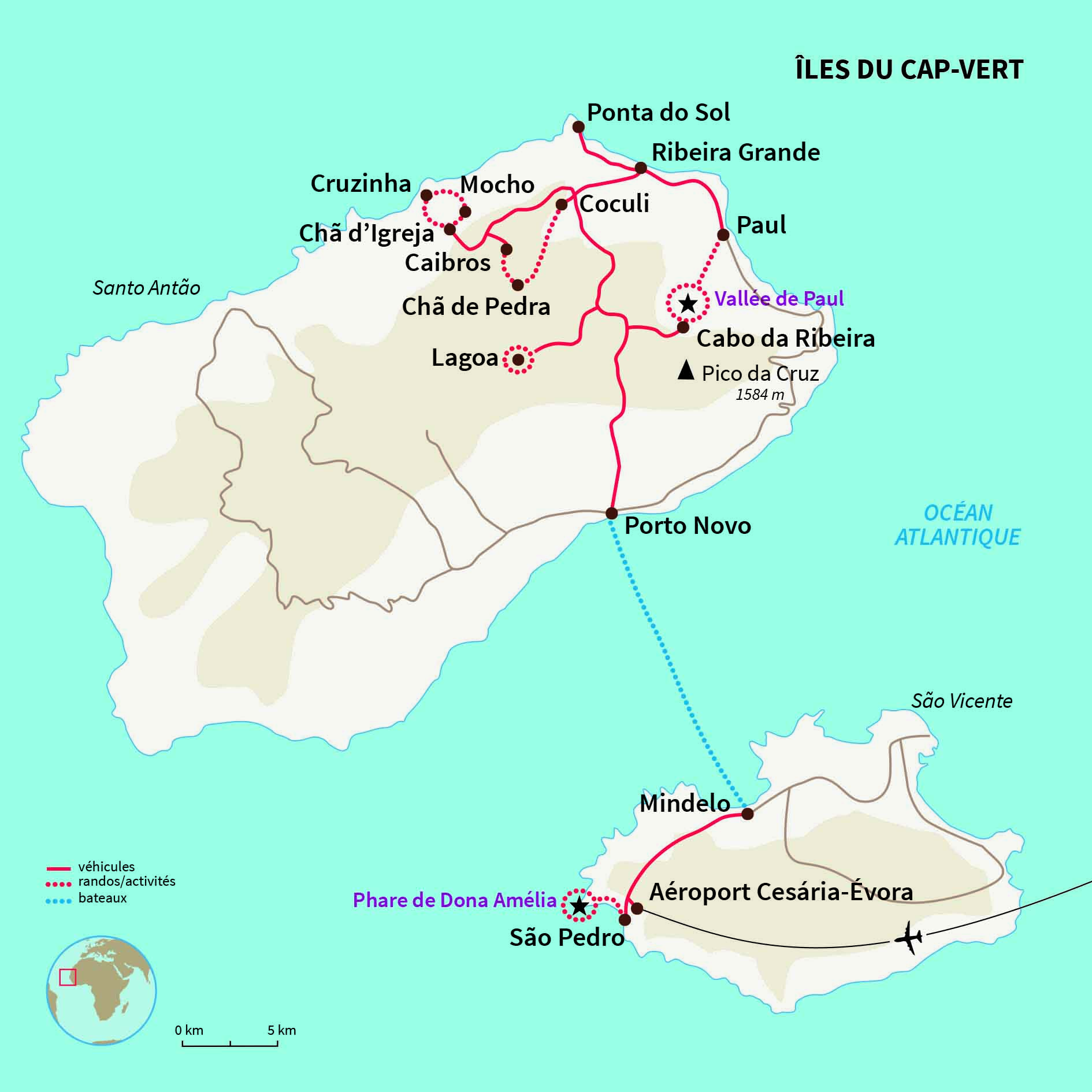 Carte Cap-vert : Le Cap-Vert pour tous !